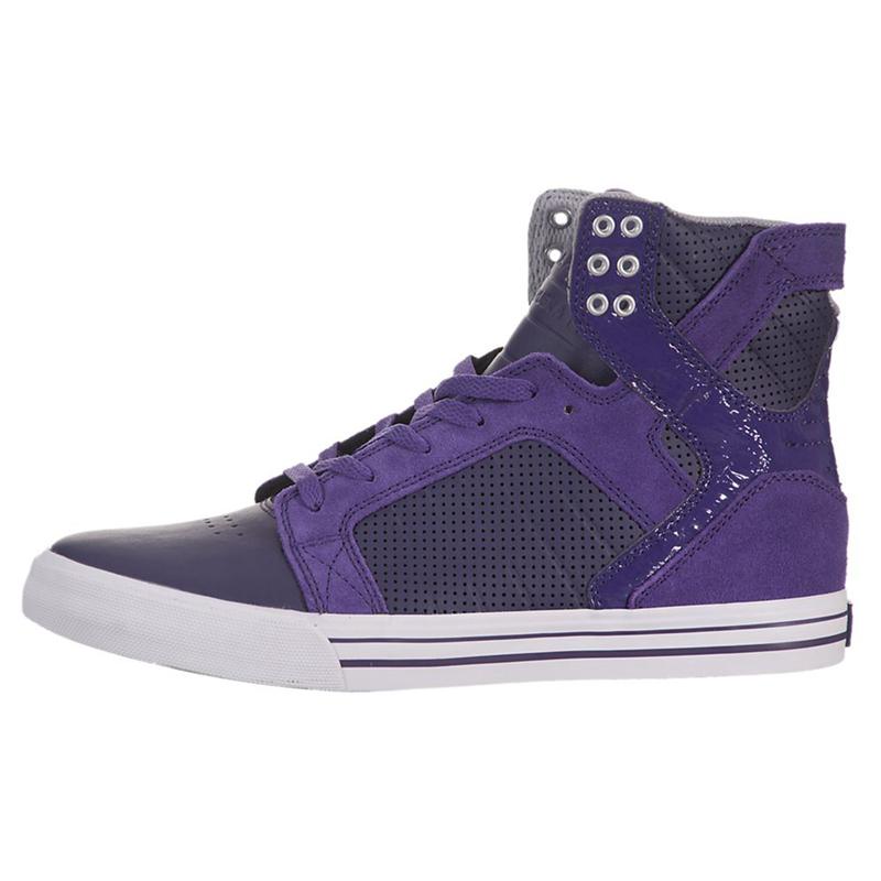 Zapatillas Altas Supra Argentina Mujer - SKYTOP Moradas (GFIUZ-2896)